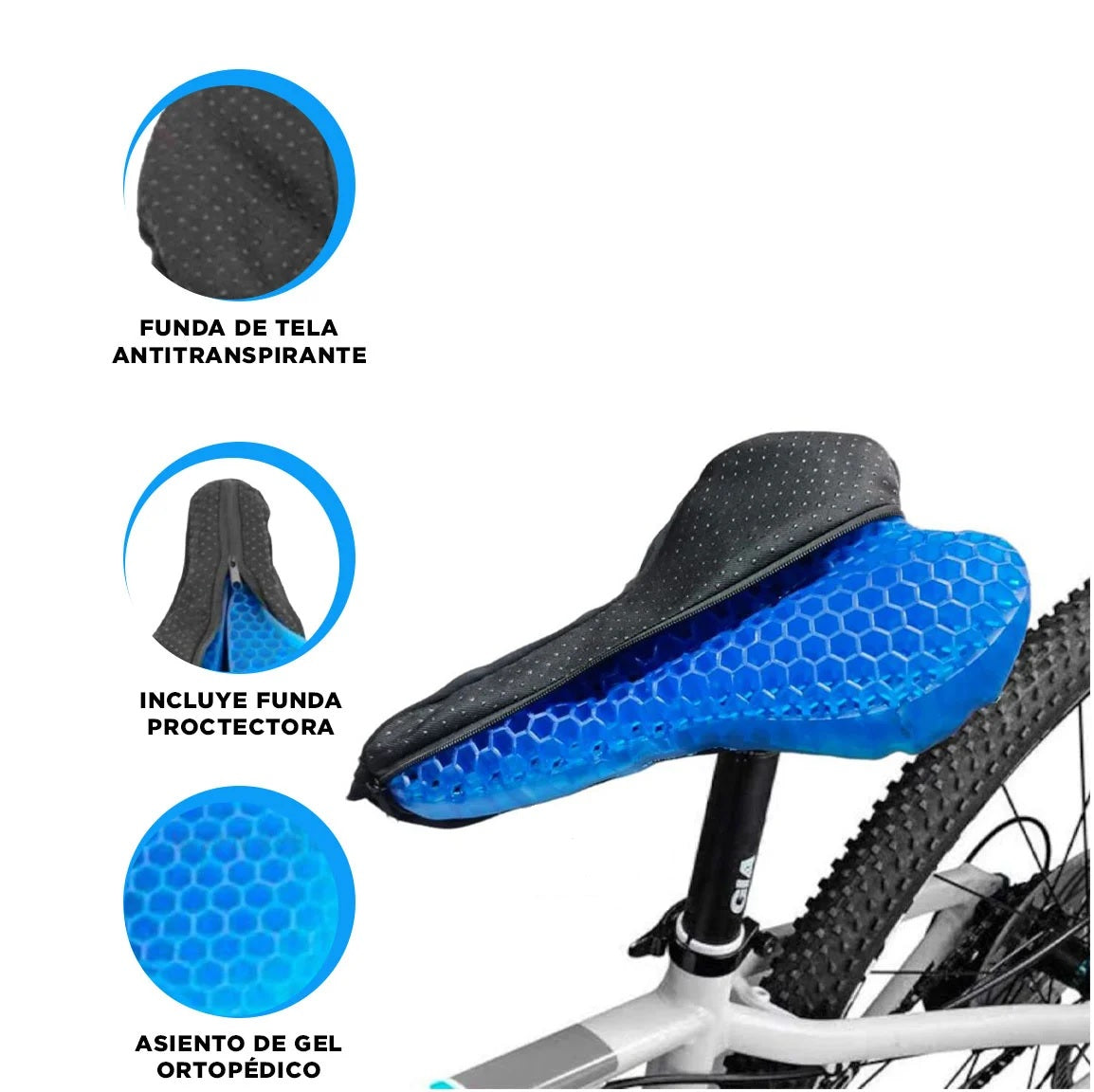 Cojín de gel para bicicletas